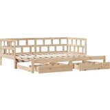  Dnevni krevet na razvlačenje s ladicama bez madraca 90x200 cm | shoptok.hr