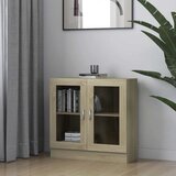  Vitrina boja hrasta sonome 82,5x30,5x80 cm konstruirano drvo | shoptok.hr