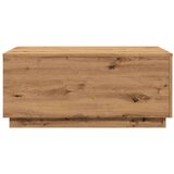 vidaXL Stolić za kavu s LED svjetlima boja hrasta artisan 90x50x40 cm Cijene