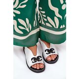 Boto Flat Heeled Sandals With Decoration Eco Leather Silver Tillireta | Shoptok.si