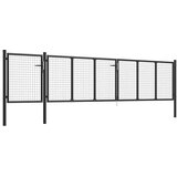  Vrtna vrata čelična 500 x 100 cm antracit | shoptok.hr