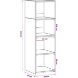  Highboard Staro drvo 40 x 41 x 124 cm Konstruirano drvo | shoptok.hr