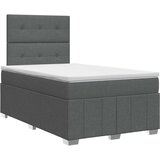  Boxspring krevet s madracem Tamnosiva 120 x 190 cm Tkanina | shoptok.hr