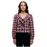 Only Topi & Bluze Top Nimu Kanika - Fig/Fig Checks Bordo Cene