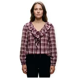 Topi & Bluze Top Nimu Kanika - Fig/Fig Checks Bordo