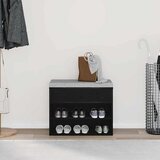  Klupa za cipele Crni hrast 60 x 30 x 45 cm Konstruirano drvo | Eponuda.com
