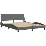  Okvir za krevet Dover tamnosivi 152x203 cm od tkanine | shoptok.hr