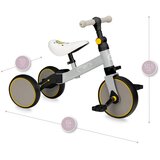 Momi tricikl za decu 4u1 Loris Grey Yellow | ePonuda.com