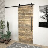 Pribor za klizna vrata SKIEN 200 cm čelični crni | shoptok.hr