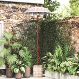 vidaXL balineški parasol krema 95-100 cm pamuk, solidno drvo Cijene