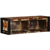 vidaXL TV ormarić Višebojni 80x30x25 cm puno drvo, obrađeno Cijene