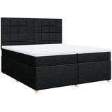  Krevet s oprugama i madracem crni 200x200 cm od tkanine | shoptok.hr