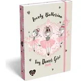 Lizzysuli Tiny Dancer Ballerina kutija za bilježnice s gumm A4