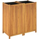  Vrtna sadilica s oblogom 100x50x100 cm od masivnog drva bagrema | Eponuda.com