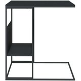 vidaXL Stranska mizica črna 55x36x59,5 cm inženirski les | Shoptok.si