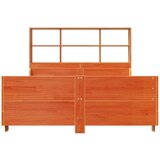 vidaXL Krevet s regalom za knjige bez madraca 120x190 cm masivno drvo | shoptok.hr
