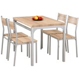  Trpezarijski set MALCOLM 110x70 cm metal/hrast sonoma Cene