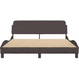 Okvir za krevet Dover tamnosmeđi 160x200 cm od tkanine | shoptok.hr