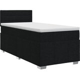  Boxspring krevet s madracem Crna 90 x 190 cm Tkanina | shoptok.hr