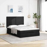 vidaXL otomanski okvir kreveta s madracem crni 140x200cm od tkanine | shoptok.hr