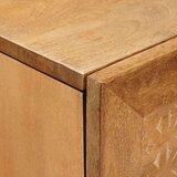 vidaXL Visok predalnik Svetlo rjava 40 x 33 x 110 cm trden mangov les | Shoptok.si