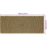 Tepisi za područja Crna 80 x 200 cm Juta | shoptok.hr