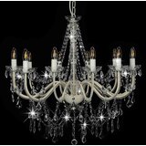  Luster s perlama bijeli 12 žarulja E14 | shoptok.hr