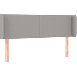  Uzglavlje s ušima svjetlosivo 147x16x78/88 cm od tkanine | shoptok.hr