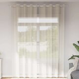 Voile zavjese s ušicama 2 kom krem 140x260 cm | shoptok.hr
