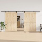  Gornja vodilica za klizna vrata 427 cm čelični crni | shoptok.hr
