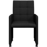  Blagovačke stolice s kotačima 2 pcs Crna 58 x 65 x 94 cm | Eponuda.com