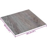  Samoljepljive Pločice za Pod 30 5 x 30 5 cm 20 pcs PVC - svijetlo smeđa i crna | shoptok.hr
