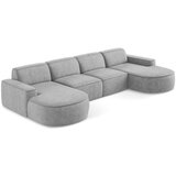 Makamii Svijetlo siva kutna garnitura od šenila (u obliku slova "U") Omao – | shoptok.hr