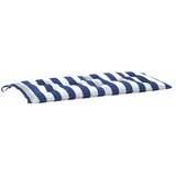  Jastuci za vrtnu klupu 2 kom plavo-bijeli prugasti 100x50x7 cm | shoptok.hr