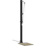  Vanjski solarni tuš 20 l PVC i aluminij Crna | shoptok.hr