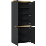 Mömax Garderobna Omara Pepe, Hrast/antracit | Shoptok.si