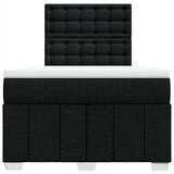  Krevet box spring s madracem crni 120 x 190 cm od tkanine Slike