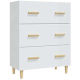  Komoda visok sijaj bela 70x34x90 cm konstruiran les, (20601062) | Shoptok.si