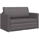 vidaXL Podni kauč na razvlačenje 2-u-1 Siva 124x71x78 cm Umjetna koža | shoptok.hr