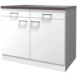 Flex-Well Kuhinjska Spodnja Omarica Lucca, Bela, Rjava | Shoptok.si