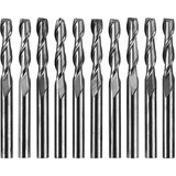 TwoTrees 2 Flute Flat Head End Mills - Set of 10, 3.175 mm u