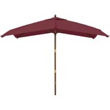  Vrtni suncobran s drvenim stupom bordo 300x300x273 cm | shoptok.hr
