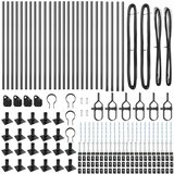  Ogradni Postovi Set od 26 Sivi Beton 3.2 x 3.2 x 90 cm | shoptok.hr