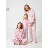 Sinsay Pamučna pidžama na kopčanje na prugice s medvjedićima | shoptok.hr