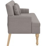  Klop z blazinami taupe 113x64,5x75,5 cm blago | Shoptok.si