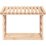 vidaXL Stalak za drva za ogrjev 108x64,5x78 cm od masivne borovine | shoptok.hr