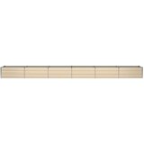 Cvetlično korito Slonokoščena 600 x 80 x 45 cm Jeklo, (5000207376) | Shoptok.si