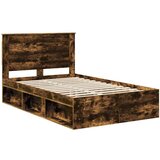  Konstrukcija postelje z vzglavjem Dimljeni oreh 120 x 200 cm, (5000103740) | Shoptok.si