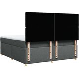 vidaXL Box spring postelja z vzmetnico temno siva 180x200 cm blago | Shoptok.si