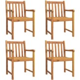 Maison Chic Vrtni stoli - Stol za vrt 4 kosi 56x55,5x90 cm trden akacijev les JS1524, (21878989) | Shoptok.si